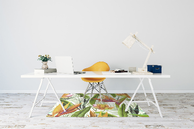 Tapis pour chaise de bureau Plantes tropicales