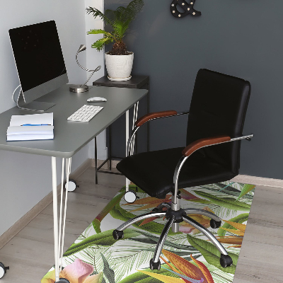 Tapis pour chaise de bureau Plantes tropicales