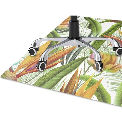 Tapis pour chaise de bureau Plantes tropicales