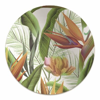 Tapis pour chaise de bureau Plantes tropicales