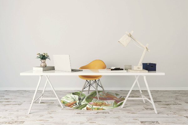 Tapis pour chaise de bureau Plantes tropicales