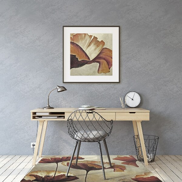 Tapis protection sol Grand pavot