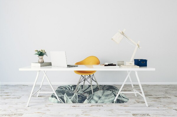 Tapis fauteuil bureau do biura Feuilles exotiques
