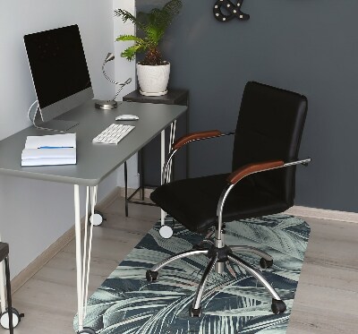 Tapis fauteuil bureau do biura Feuilles exotiques