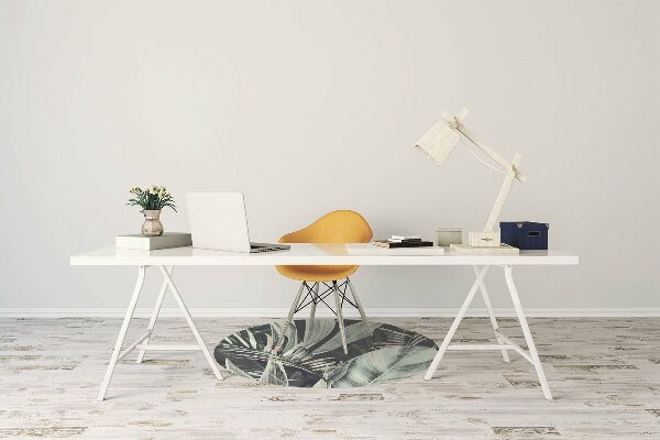 Tapis fauteuil bureau do biura Feuilles exotiques