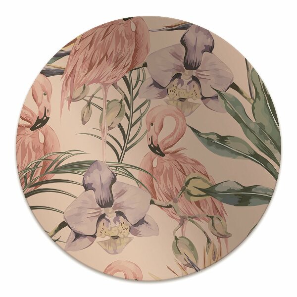 Tapis de chaise de bureau Flamants