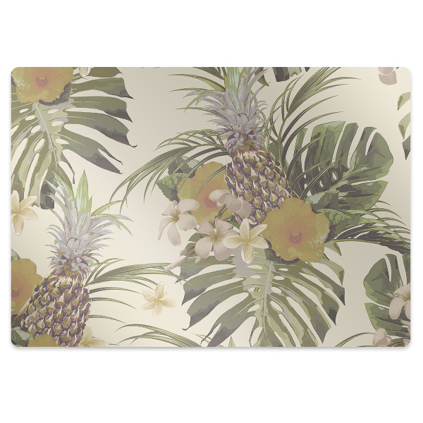 Tapis de chaise de bureau Ananas