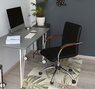 Tapis de chaise de bureau Ananas