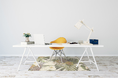 Tapis de chaise de bureau Ananas