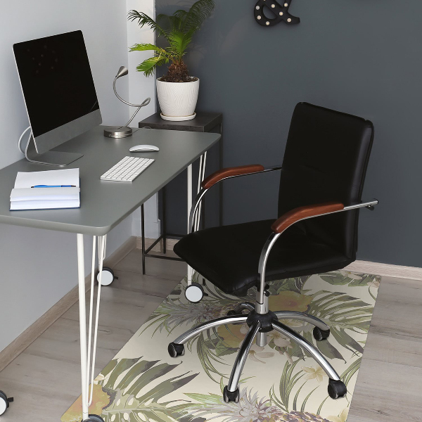 Tapis de chaise de bureau Ananas