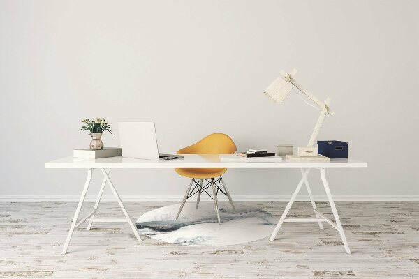 Tapis fauteuil bureau do biura Abstraction hivernale