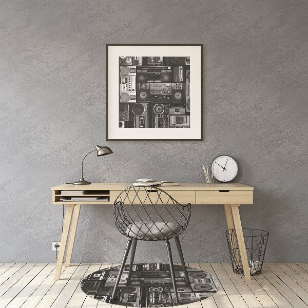 Tapis pour chaise de bureau Old School Boombox