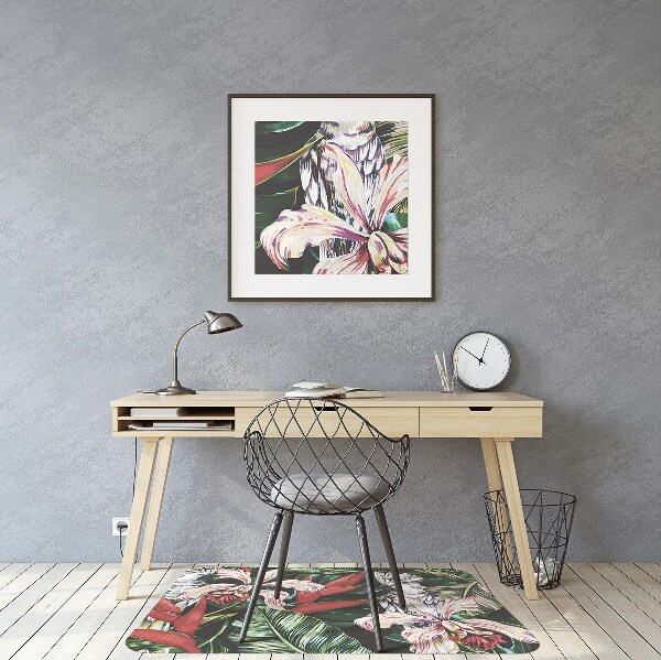 Tapis pour chaise de bureau Perroquet dans les tropiques