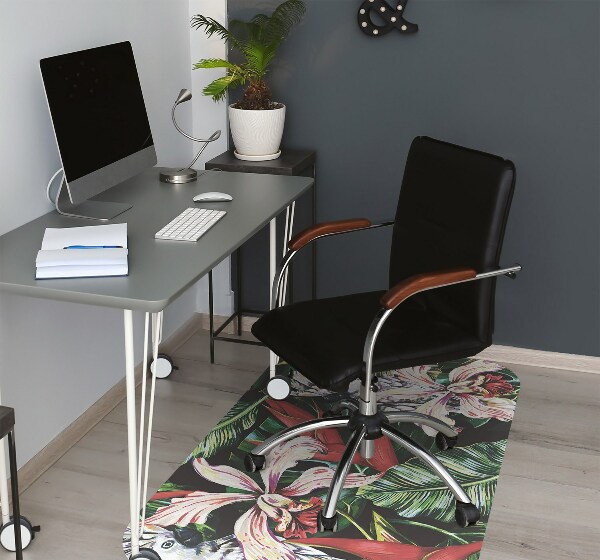 Tapis pour chaise de bureau Perroquet dans les tropiques