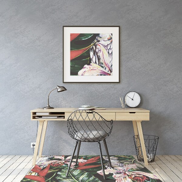 Tapis pour chaise de bureau Perroquet dans les tropiques