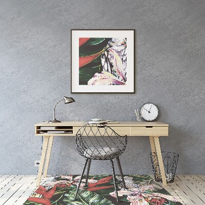 Tapis pour chaise de bureau Perroquet dans les tropiques