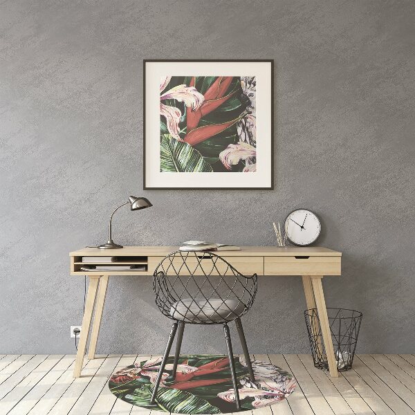 Tapis pour chaise de bureau Perroquet dans les tropiques