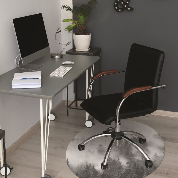 Tapis bureau Forêt brumeuse