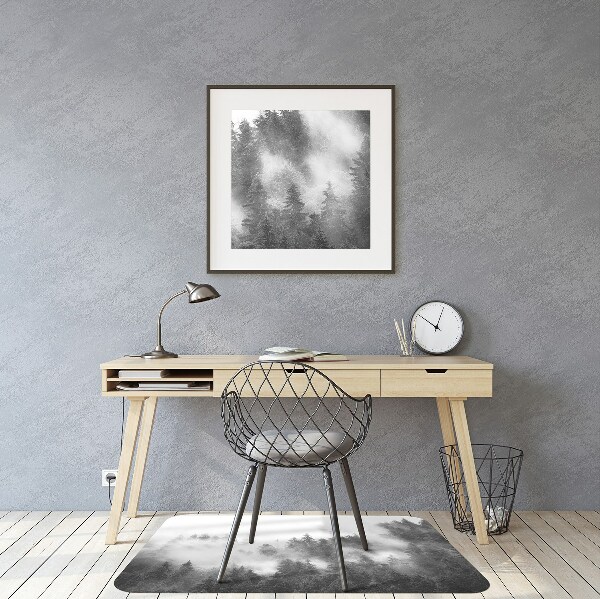 Tapis bureau Forêt brumeuse