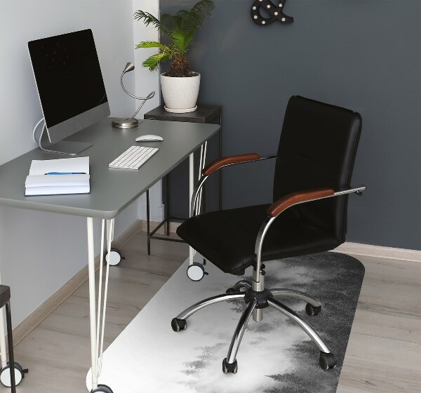 Tapis bureau Forêt brumeuse