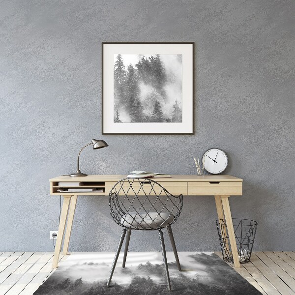 Tapis bureau Forêt brumeuse