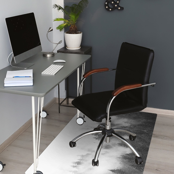 Tapis bureau Forêt brumeuse