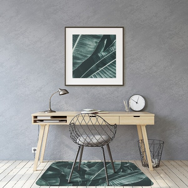 Tapis fauteuil bureau do biura Feuilles exotiques