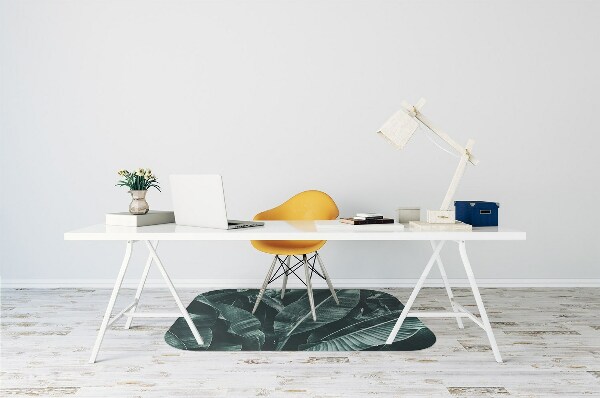 Tapis fauteuil bureau do biura Feuilles exotiques
