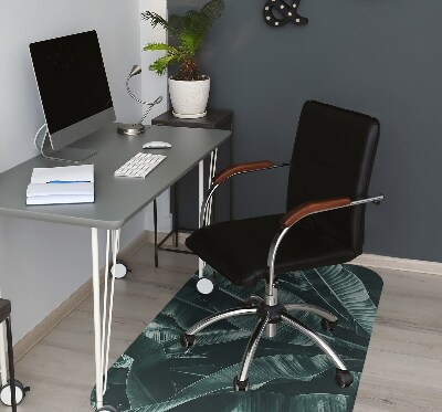 Tapis fauteuil bureau do biura Feuilles exotiques