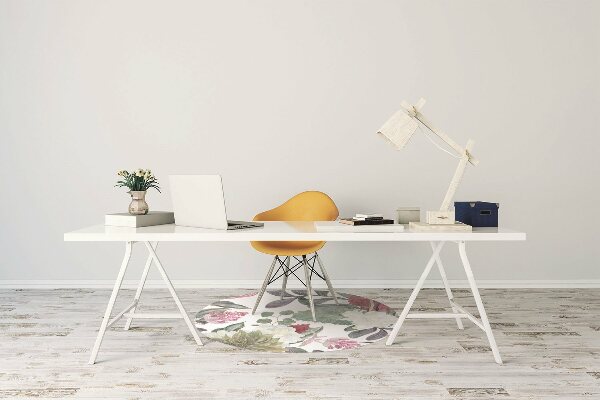 Tapis de chaise de bureau Fleurs colorées