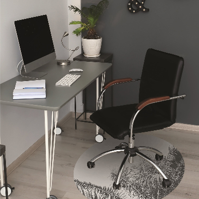 Tapis pour chaise de bureau Palmiers sur le ciel