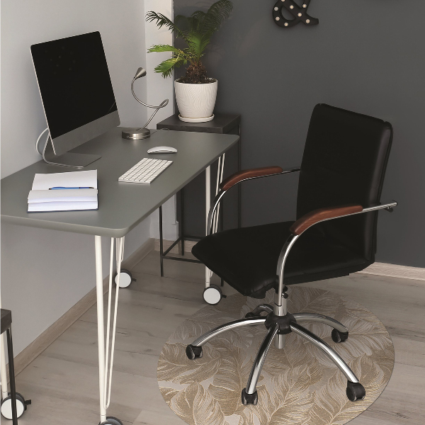 Tapis de chaise feuilles d'or