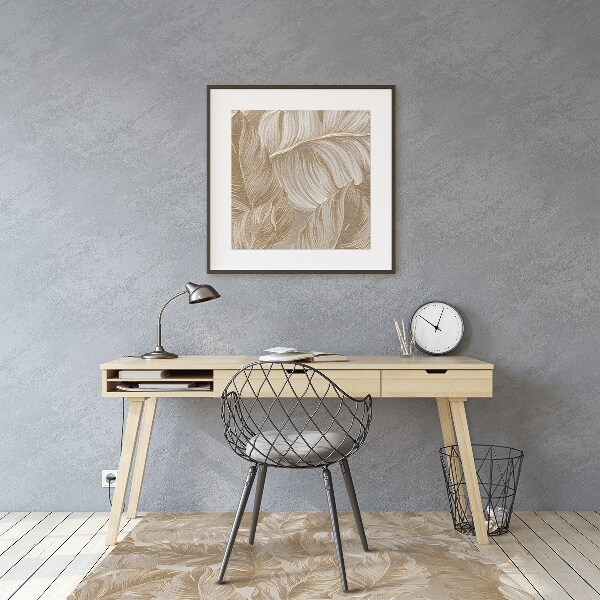 Tapis de chaise feuilles d'or