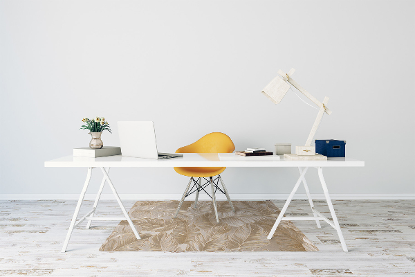 Tapis de chaise feuilles d'or