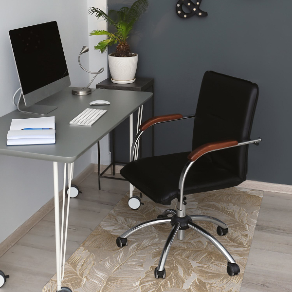Tapis de chaise feuilles d'or