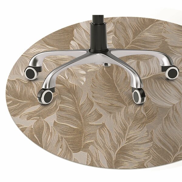 Tapis de chaise feuilles d'or