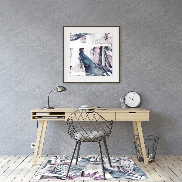 Tapis protège sol Fleurs de marbre