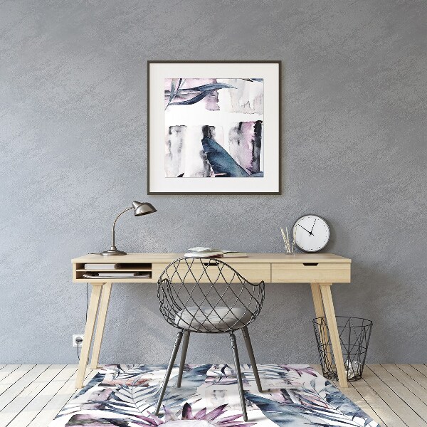 Tapis protège sol Fleurs de marbre