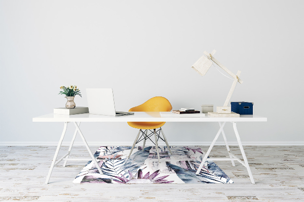 Tapis protège sol Fleurs de marbre
