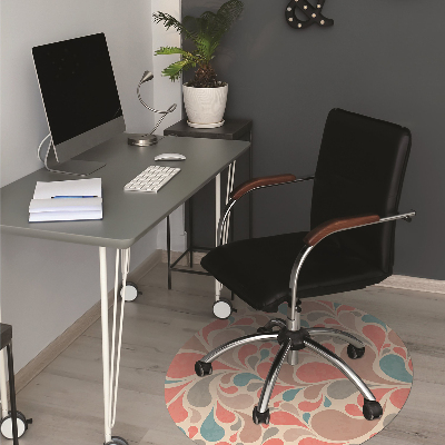 Tapis pour chaise de bureau Larmes colorées