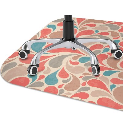 Tapis pour chaise de bureau Larmes colorées