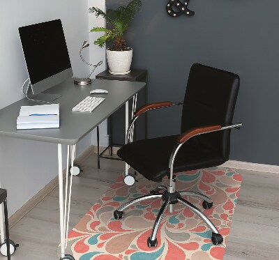 Tapis pour chaise de bureau Larmes colorées