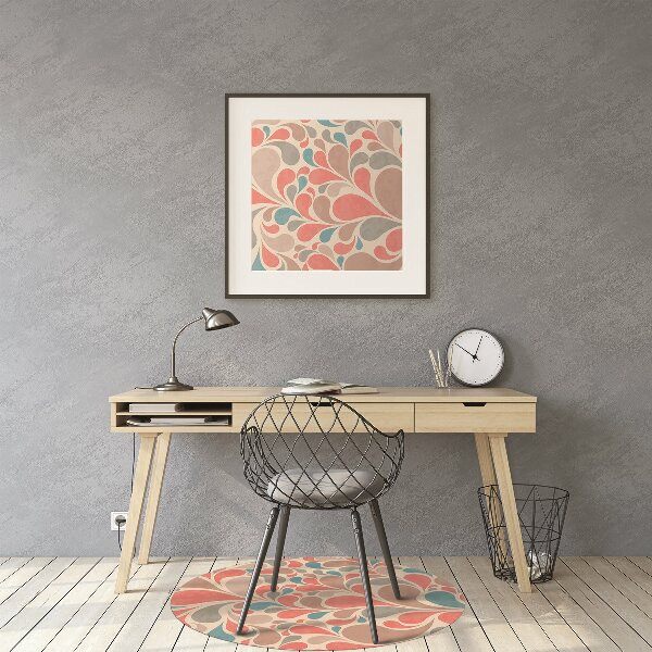 Tapis pour chaise de bureau Larmes colorées