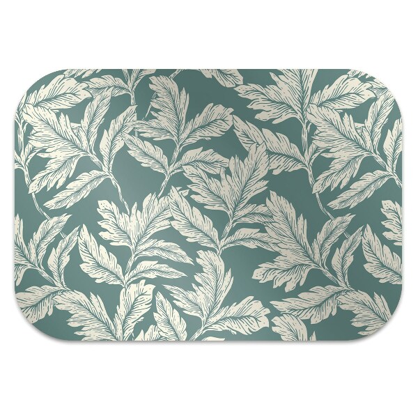 Tapis pour chaise de bureau Feuille élégante