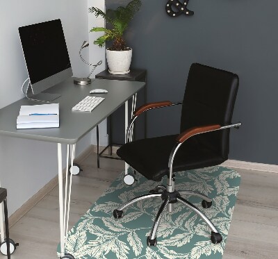 Tapis pour chaise de bureau Feuille élégante