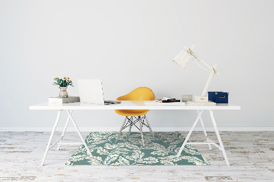 Tapis pour chaise de bureau Feuille élégante