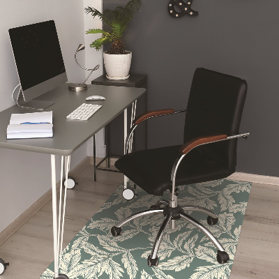 Tapis pour chaise de bureau Feuille élégante