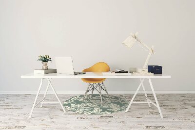 Tapis pour chaise de bureau Feuille élégante