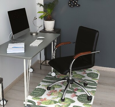 Tapis fauteuil bureau do biura Cactus avec des pointes