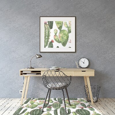 Tapis fauteuil bureau do biura Cactus avec des pointes